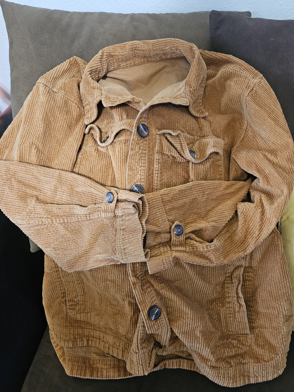 DownEast Corduroy Jacket in Tan Brown